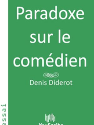 cover image of Paradoxe sur le comédien